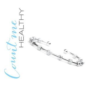 Count Me Healthy Original Sterling Silver Journal Bracelet‎